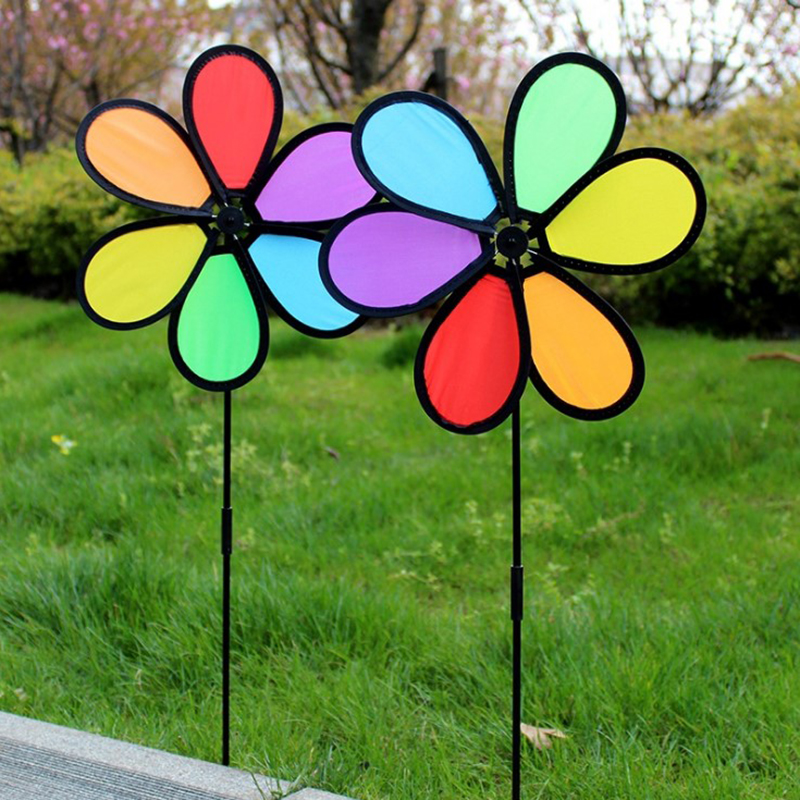 Kids Yard Toys - 【M】1PC Kincir Angin Berwarna-warni, Hiasan Kincir