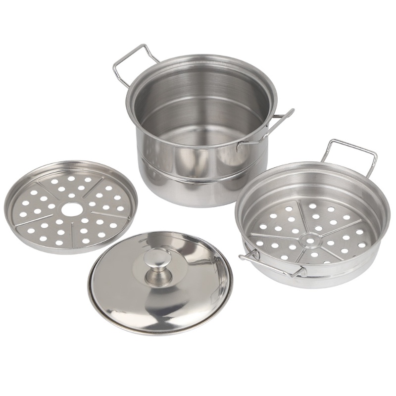 Kids Toys Kitchen Set - Panci Kukus Mini Stainless Steel Mainan