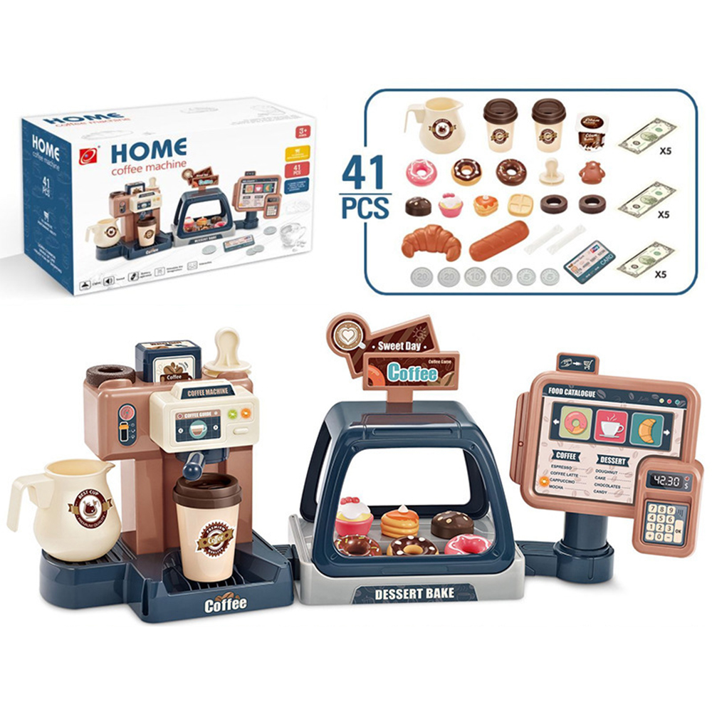 Toy Cash Register - Set Mainan Mesin Kopi 3 in