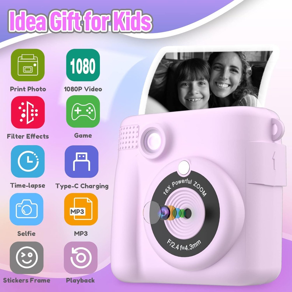 Kamera Cetak Instan untuk Anak - Kids Toys 3 Year Old ulasan dan harga