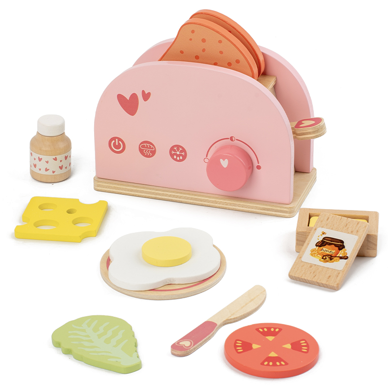 Mainan Pemanggang Roti Kayu un - Kids Toys Kitchen Set ulasan dan harga