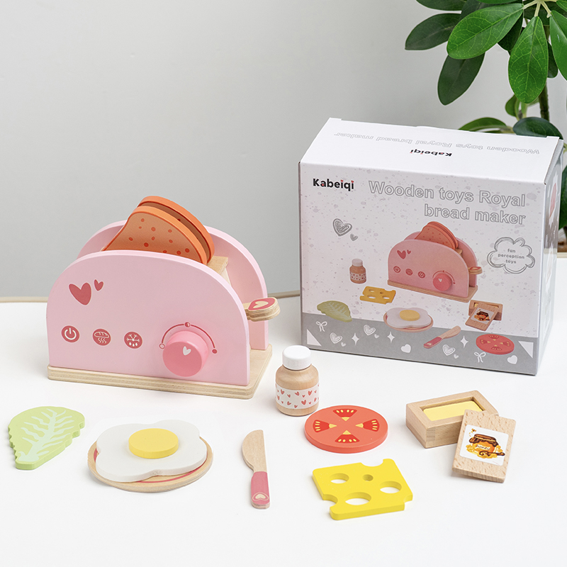 Mainan Pemanggang Roti Kayu un - Kids Toys Kitchen Set ulasan dan harga