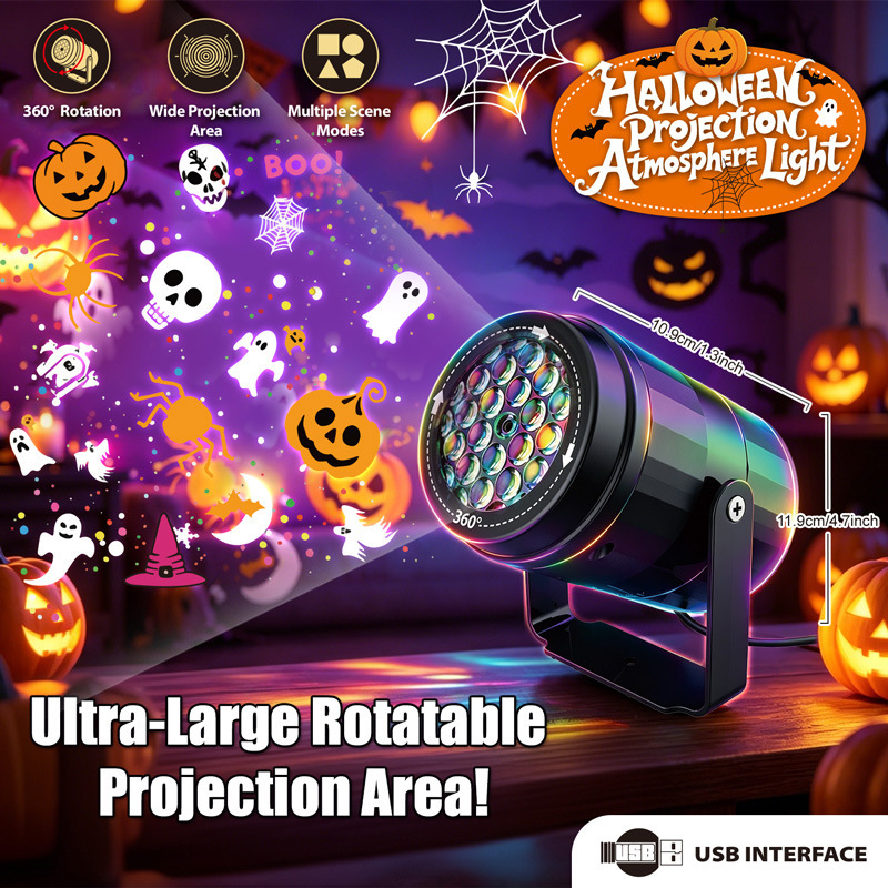 Lampu Proyektor LED Halloween  - Kids Yard Toys ulasan dan harga