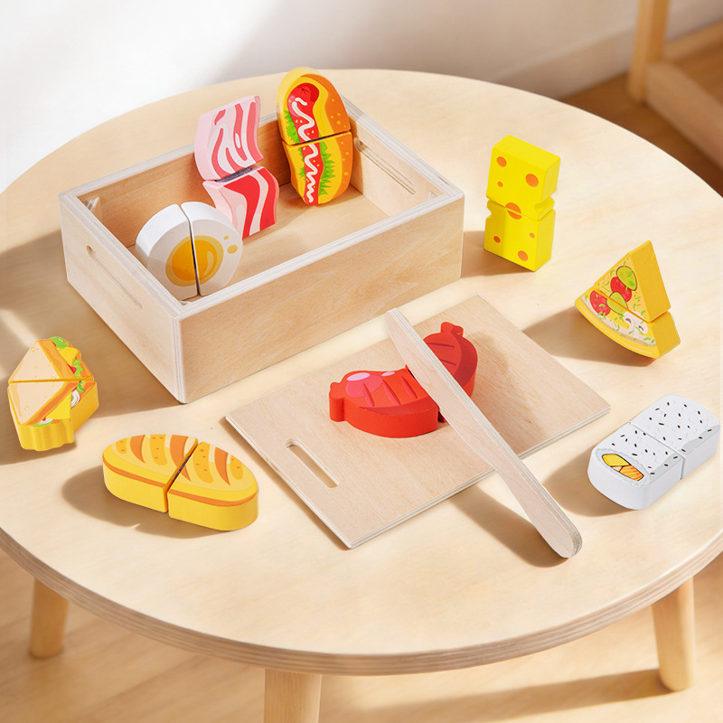 Set Makanan Simulasi Kayu untu - Kids Toys Kitchen Set ulasan dan harga