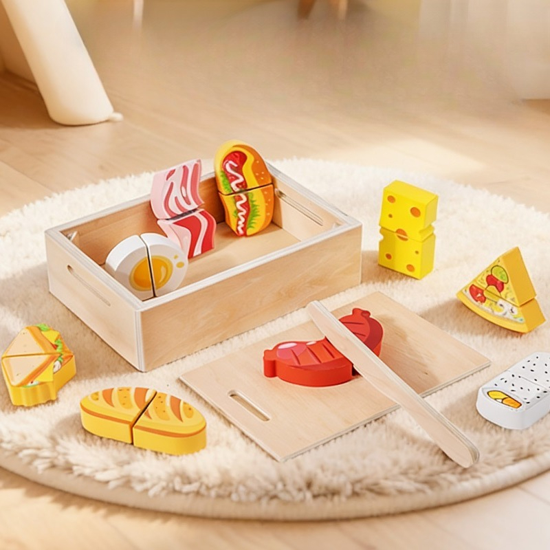 Set Makanan Simulasi Kayu untu - Kids Toys Kitchen Set ulasan dan harga