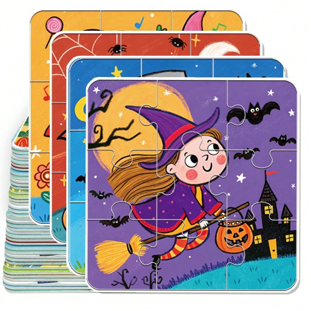 Mainan Puzzle Halloween 4-in-1 - Kids Toys Xmas ulasan dan harga